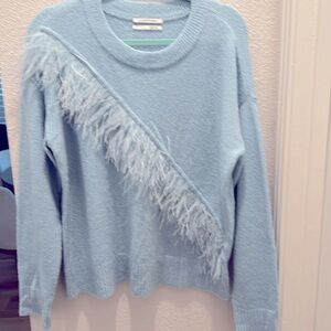 Anthropologie LARGE Light Blue Sweater (Gently Worn) Machine Washable
